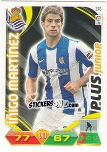 Sticker íñigo Martínez - Liga BBVA 2011-2012. Adrenalyn XL n. 376 - Panini