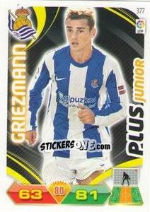 Sticker Griezmann - Liga BBVA 2011-2012. Adrenalyn XL n. 377 - Panini
