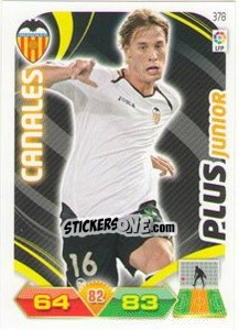 Sticker Canales - Liga BBVA 2011-2012. Adrenalyn XL n. 378 - Panini