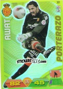 Sticker Awat - Liga BBVA 2011-2012. Adrenalyn XL n. 381 - Panini
