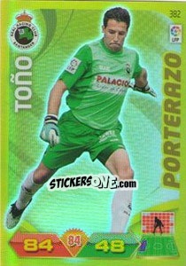 Sticker Toño - Liga BBVA 2011-2012. Adrenalyn XL n. 382 - Panini
