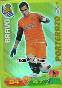 Sticker Claudio Bravo - Liga BBVA 2011-2012. Adrenalyn XL n. 383 - Panini