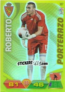 Sticker Roberto - Liga BBVA 2011-2012. Adrenalyn XL n. 387 - Panini