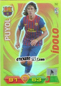 Sticker Puyol - Liga BBVA 2011-2012. Adrenalyn XL n. 392 - Panini