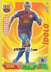 Sticker Abidal - Liga BBVA 2011-2012. Adrenalyn XL n. 393 - Panini