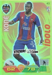 Sticker Arouna Koné - Liga BBVA 2011-2012. Adrenalyn XL n. 403 - Panini