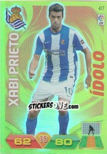 Cromo Xabi Prieto - Liga BBVA 2011-2012. Adrenalyn XL n. 417 - Panini