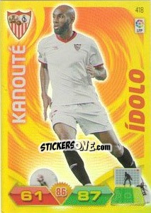Sticker Kanouté - Liga BBVA 2011-2012. Adrenalyn XL n. 418 - Panini