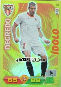 Sticker Negredo - Liga BBVA 2011-2012. Adrenalyn XL - Panini