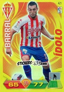 Sticker Barral - Liga BBVA 2011-2012. Adrenalyn XL n. 421 - Panini