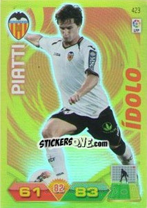 Sticker Piatti - Liga BBVA 2011-2012. Adrenalyn XL n. 423 - Panini