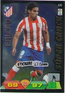 Sticker Falcao - Liga BBVA 2011-2012. Adrenalyn XL n. 430 - Panini