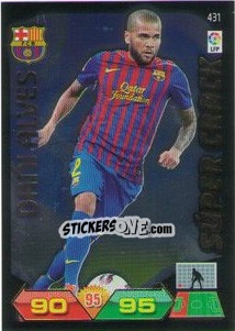 Sticker Dani Alves - Liga BBVA 2011-2012. Adrenalyn XL n. 431 - Panini