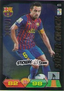 Sticker Xavi - Liga BBVA 2011-2012. Adrenalyn XL n. 433 - Panini