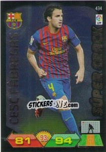 Sticker Cesc Fàbregas - Liga BBVA 2011-2012. Adrenalyn XL n. 434 - Panini
