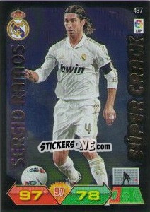 Sticker Sergio Ramos - Liga BBVA 2011-2012. Adrenalyn XL n. 437 - Panini