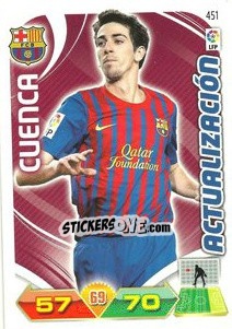 Sticker Cuenca - Liga BBVA 2011-2012. Adrenalyn XL n. 451 - Panini