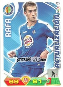 Sticker Rafa - Liga BBVA 2011-2012. Adrenalyn XL n. 455 - Panini