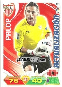 Sticker Palop - Liga BBVA 2011-2012. Adrenalyn XL n. 465 - Panini