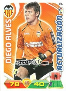 Sticker Diego Alves - Liga BBVA 2011-2012. Adrenalyn XL n. 466 - Panini