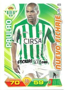 Sticker Paulao - Liga BBVA 2011-2012. Adrenalyn XL n. 469 - Panini