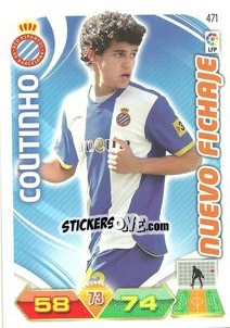 Sticker Coutinho - Liga BBVA 2011-2012. Adrenalyn XL n. 471 - Panini