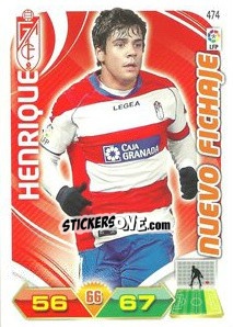 Sticker Henrique - Liga BBVA 2011-2012. Adrenalyn XL n. 474 - Panini