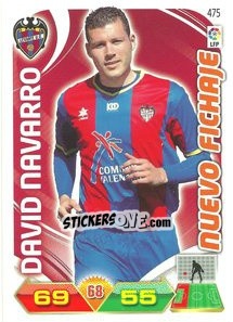 Sticker David Navarro - Liga BBVA 2011-2012. Adrenalyn XL - Panini