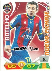 Sticker Botelho - Liga BBVA 2011-2012. Adrenalyn XL n. 476 - Panini
