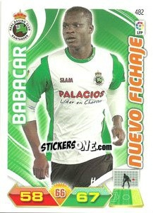 Sticker Babacar - Liga BBVA 2011-2012. Adrenalyn XL n. 482 - Panini