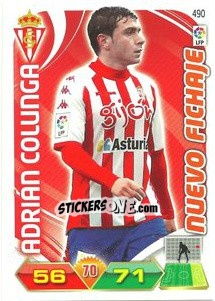 Cromo Adrian Colunga - Liga BBVA 2011-2012. Adrenalyn XL - Panini