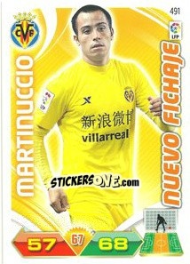 Sticker Martinuccio - Liga BBVA 2011-2012. Adrenalyn XL n. 491 - Panini