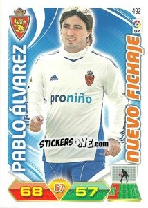 Sticker Pablo Alvarez - Liga BBVA 2011-2012. Adrenalyn XL n. 492 - Panini