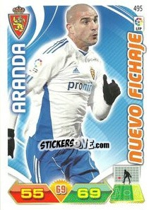 Sticker Aranda - Liga BBVA 2011-2012. Adrenalyn XL n. 495 - Panini