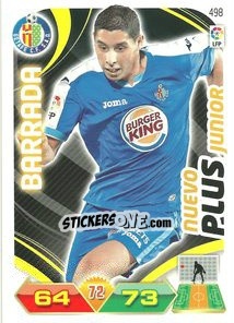 Sticker Barrada - Liga BBVA 2011-2012. Adrenalyn XL n. 498 - Panini