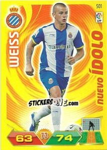 Sticker Weiss - Liga BBVA 2011-2012. Adrenalyn XL n. 501 - Panini