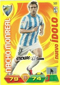 Sticker Nacho Monreal - Liga BBVA 2011-2012. Adrenalyn XL n. 503 - Panini