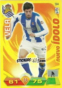 Sticker Carlos Vela - Liga BBVA 2011-2012. Adrenalyn XL n. 504 - Panini