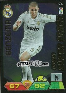 Sticker Benzema - Liga BBVA 2011-2012. Adrenalyn XL n. 506 - Panini