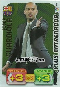 Sticker Josep Guardiola - Liga BBVA 2011-2012. Adrenalyn XL n. 511 - Panini