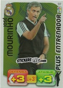 Sticker Jose Mourinho - Liga BBVA 2011-2012. Adrenalyn XL n. 517 - Panini