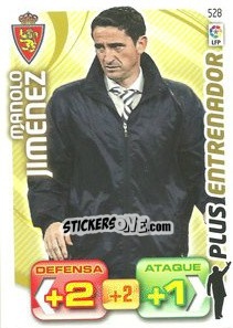 Sticker Manolo Jimenez - Liga BBVA 2011-2012. Adrenalyn XL n. 528 - Panini