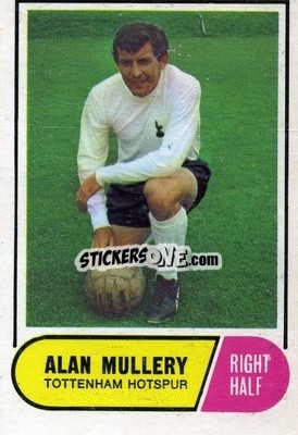 Sticker Alan Mullery - Footballers 1969-1970
 n. 101 - A&BC