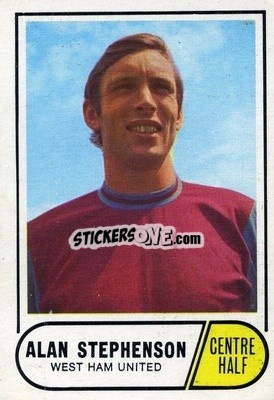 Sticker Alan Stephenson - Footballers 1969-1970
 - A&BC