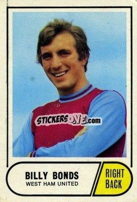 Sticker Billy Bonds - Footballers 1969-1970
 n. 119 - A&BC
