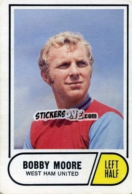Sticker Bobby Moore - Footballers 1969-1970
 n. 25 - A&BC