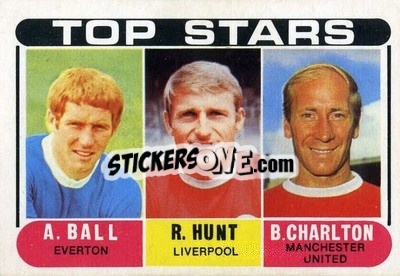 Cromo Checklist 1 (A. Ball / R. Hunt / B. Charlton) - Footballers 1969-1970
 - A&BC