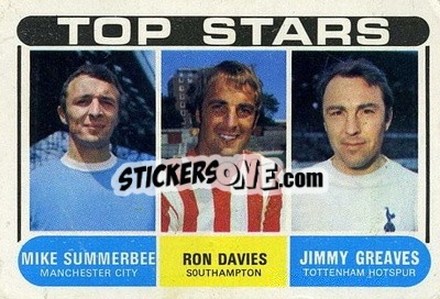 Sticker Checklist 3 (M. Summerbee / R. Davies / J. Greaves) - Footballers 1969-1970
 - A&BC