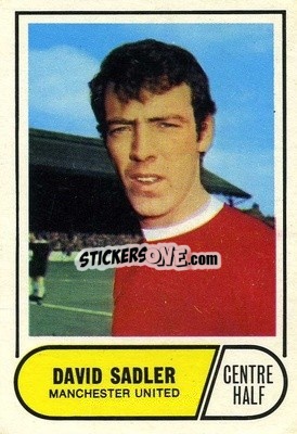 Sticker David Sadler  - Footballers 1969-1970
 n. 125a - A&BC