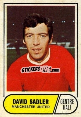Sticker David Sadler  - Footballers 1969-1970
 n. 125b - A&BC
